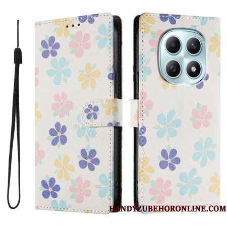Folio-hoesje Xiaomi Redmi Note 15 5g Telefoonhoesje Kleurrijke Bloemen
