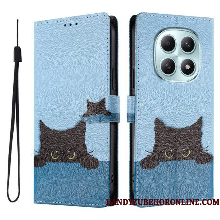 Folio-hoesje Xiaomi Redmi Note 15 5g Telefoonhoesje Zwarte Kat