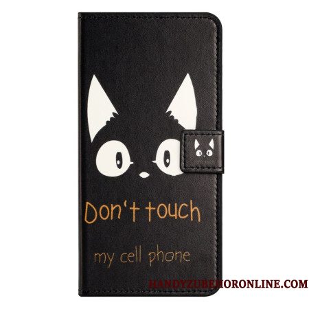 Folio-hoesje Xiaomi Redmi Note 15 Pro 5g Telefoonhoesje Don't Touch My Cell Phone