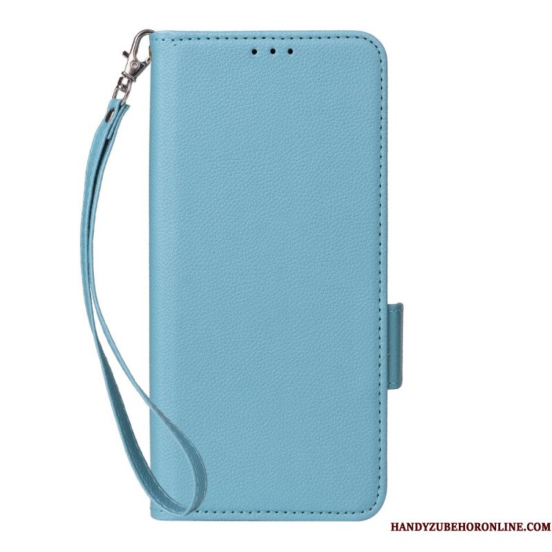 Folio-hoesje Xiaomi Redmi Note 15 Pro 5g Telefoonhoesje Kunstleer Met Bandje