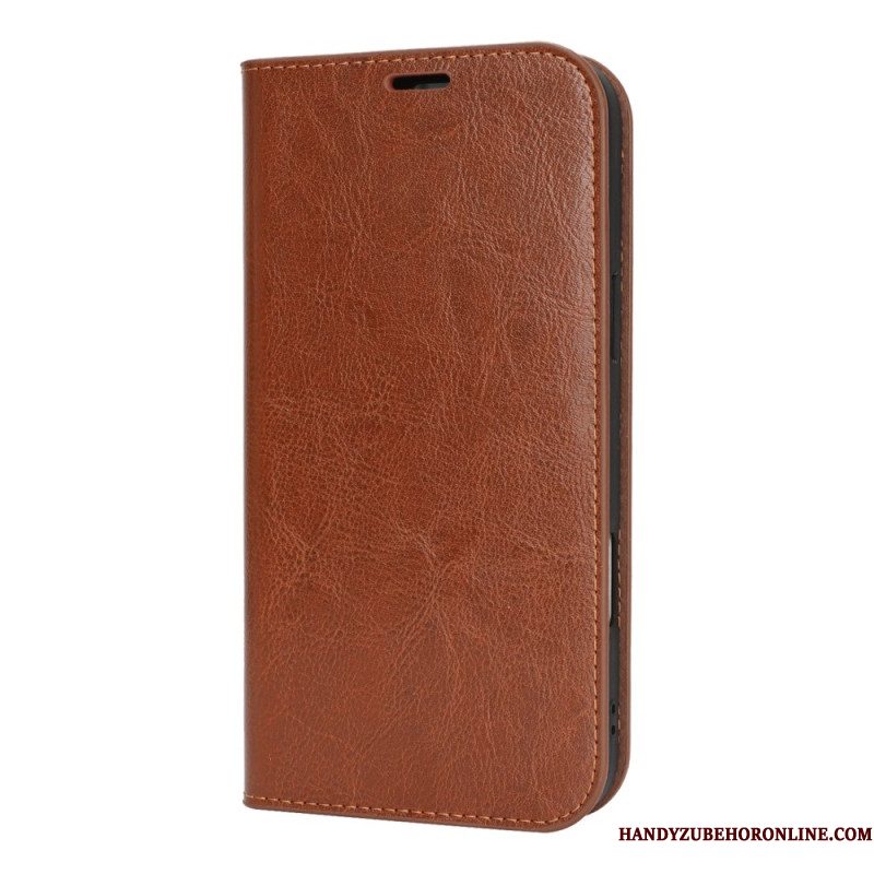 Folio-hoesje iPhone 17 Pro Max Telefoonhoesje Echt Leer