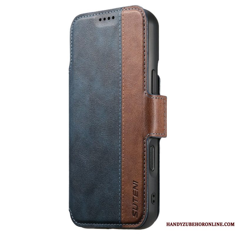 Folio-hoesje iPhone 17 Pro Max Telefoonhoesje Tweekleurige Afneembare Magsafe-hoes Suteni