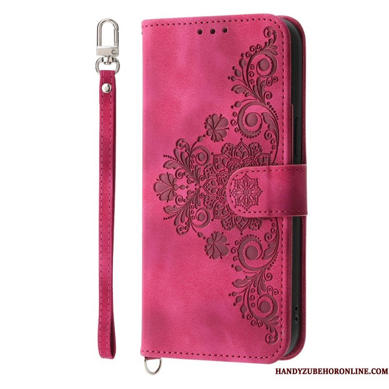 Folio-hoesje iPhone Air Telefoonhoesje Bloemenkant