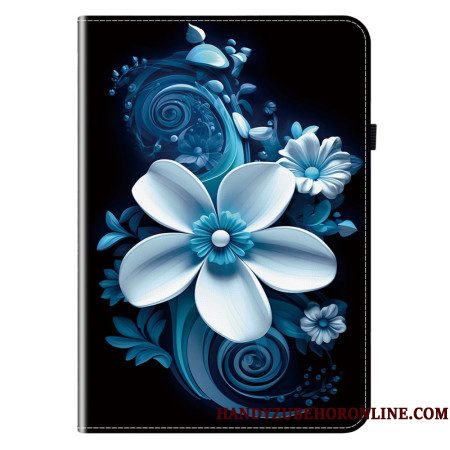 Hoesje Case Samsung Galaxy Tab S11 Telefoonhoesje Zwarte Orchideeën