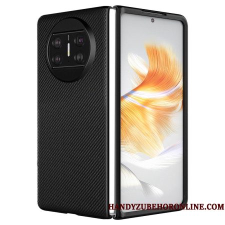 Hoesje Huawei Mate X3 Geweven Leerstijl