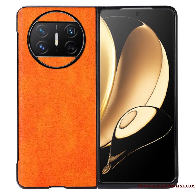 Hoesje Huawei Mate X3 Kunstleer Lychee Bescherming Hoesje