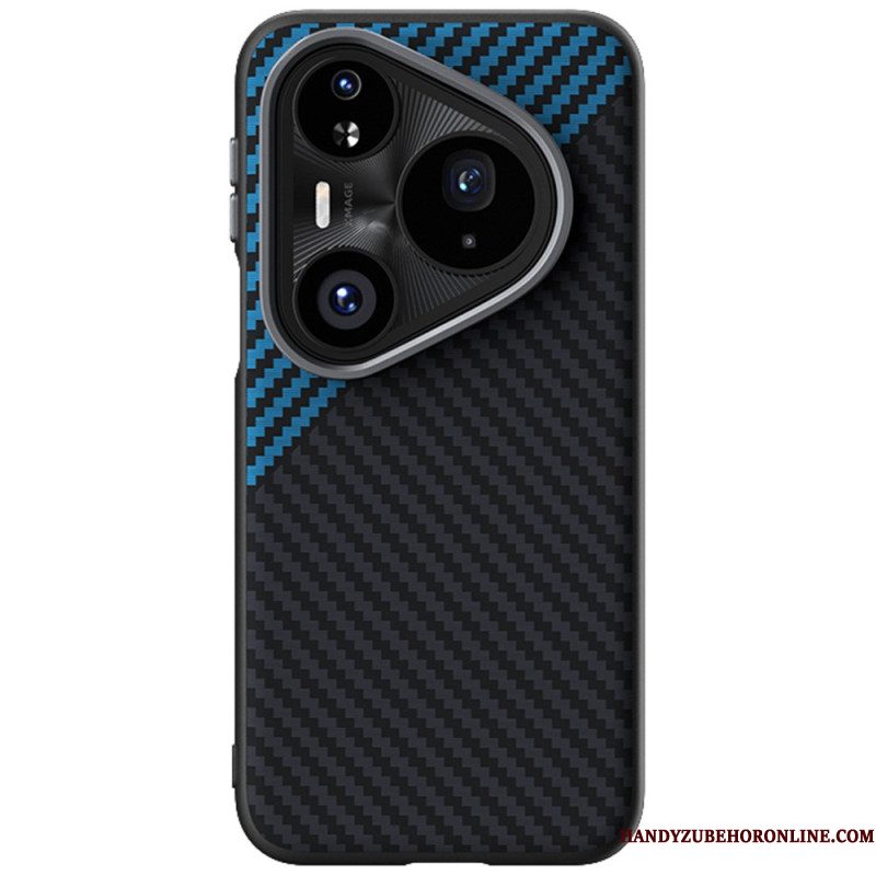 Hoesje Huawei Pura 80 Pro Magsafe Abeel Met Koolstofvezeltextuur