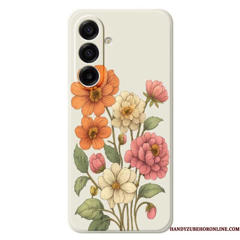 Hoesje Samsung Galaxy A17 4g / 5g Bloemenpatroon
