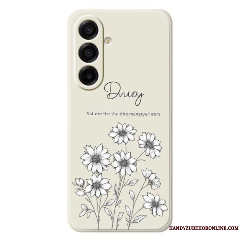 Hoesje Samsung Galaxy A17 4g / 5g Grafische Bloemen