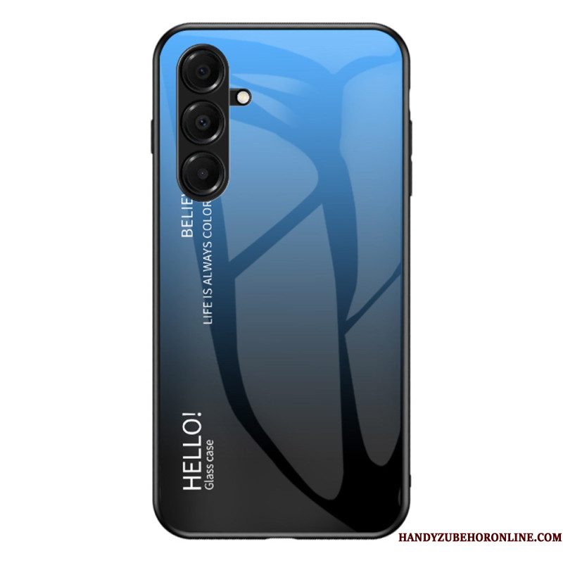 Hoesje Samsung Galaxy A17 4g / 5g Hello Gehard Glas Bescherming Hoesje