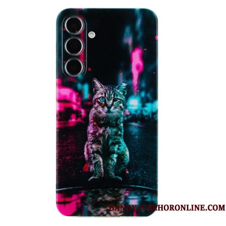 Hoesje Samsung Galaxy A17 4g / 5g Kat Met Verkeerslicht Bescherming Hoesje