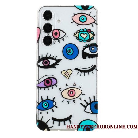 Hoesje Samsung Galaxy A17 4g / 5g Monster Met Ogen Bescherming Hoesje