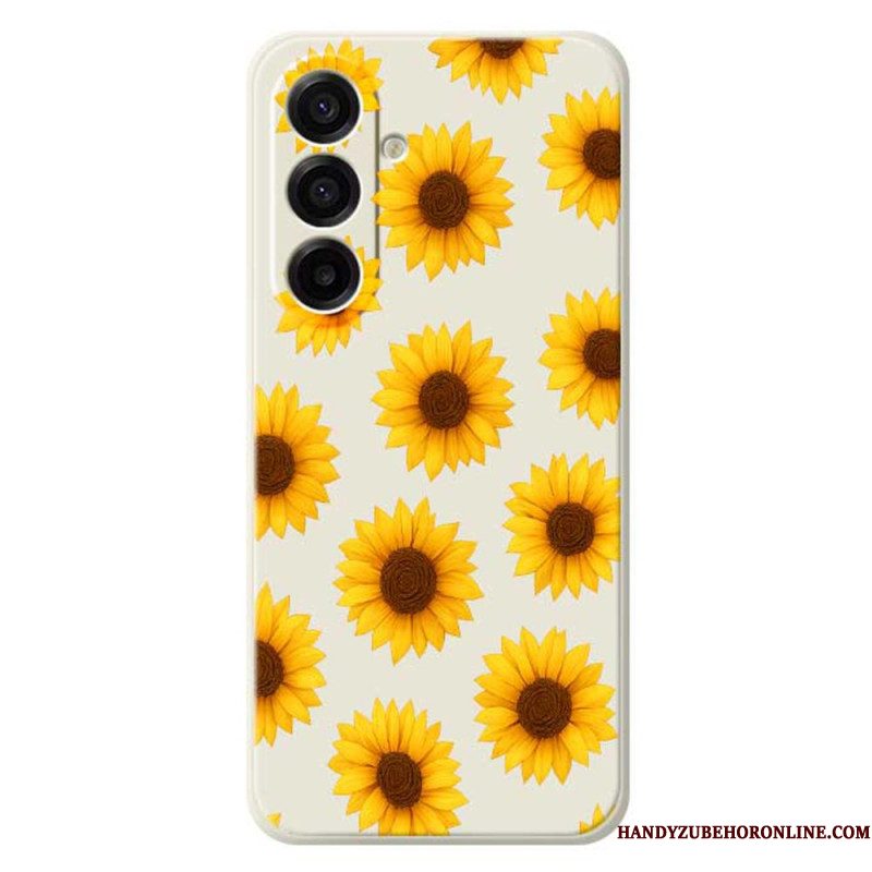 Hoesje Samsung Galaxy A17 4g / 5g Zonnebloemen Bescherming Hoesje