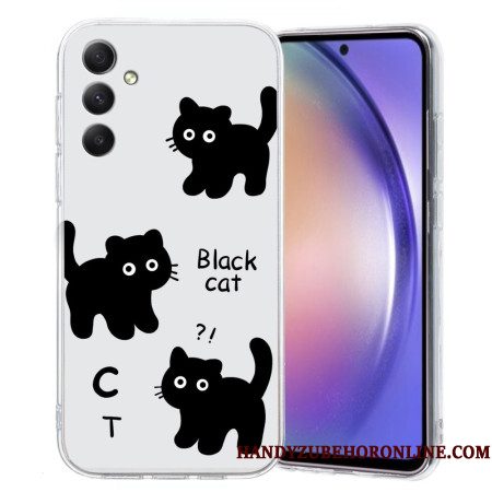 Hoesje Samsung Galaxy A17 4g / 5g Zwarte Katten
