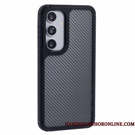 Hoesje Samsung Galaxy S25 5g Doorzichtige Koolstofvezelstructuur