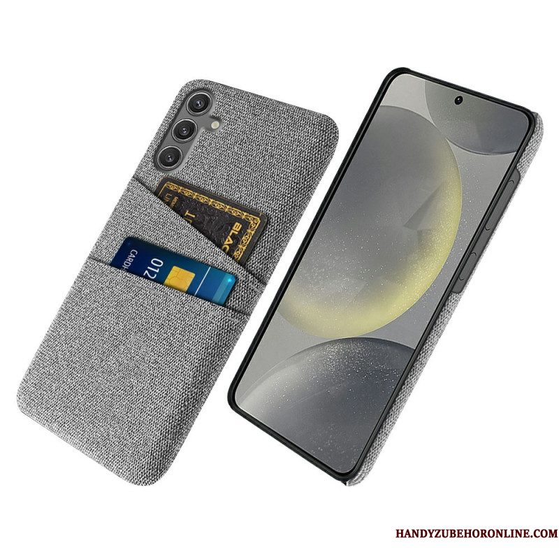 Hoesje Samsung Galaxy S25 5g Stoffen Kaarthouder Bescherming Hoesje