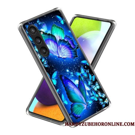 Hoesje Samsung Galaxy S25 Plus 5g Blauwe Vlinders