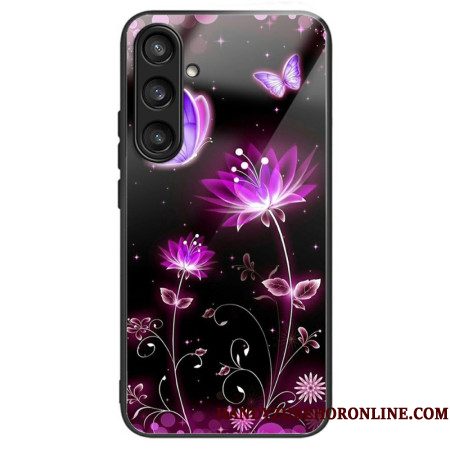 Hoesje Samsung Galaxy S25 Plus 5g Bloemen En Vlinders Van Gehard Glas