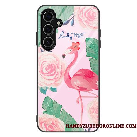 Hoesje Samsung Galaxy S25 Plus 5g Flamingo Van Gehard Glas