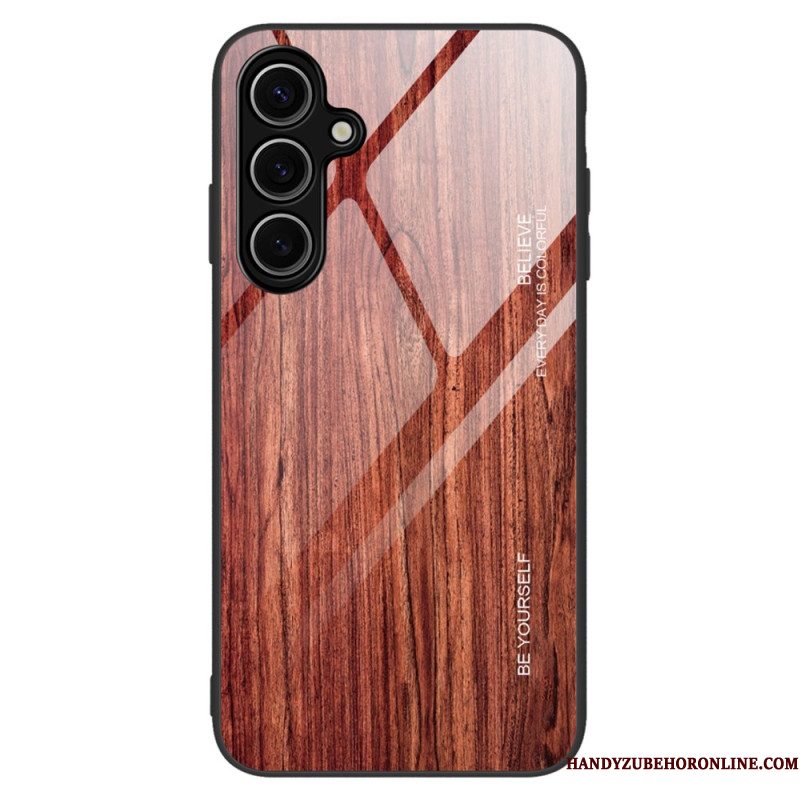 Hoesje Samsung Galaxy S25 Plus 5g Gehard Glas Met Hout