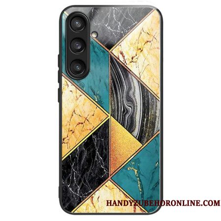 Hoesje Samsung Galaxy S25 Plus 5g Gekleurd Marmer Van Gehard Glas