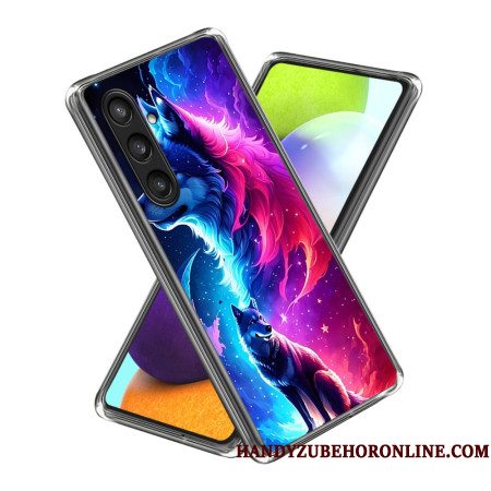 Hoesje Samsung Galaxy S25 Plus 5g Kleurrijke Wolf Bescherming Hoesje