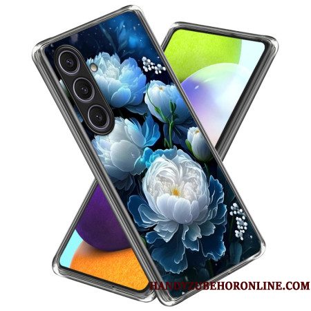 Hoesje Samsung Galaxy S25 Plus 5g Witte Pioenroos Bescherming Hoesje