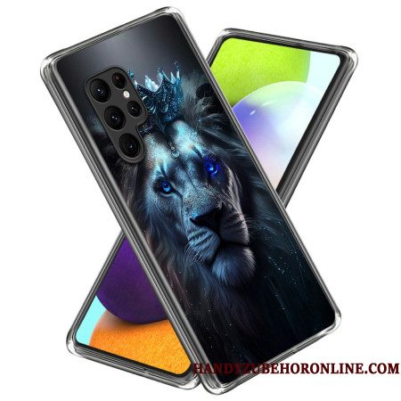 Hoesje Samsung Galaxy S25 Ultra 5g Blauwe Leeuw