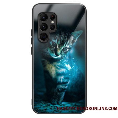 Hoesje Samsung Galaxy S25 Ultra 5g Gehard Glas Kat
