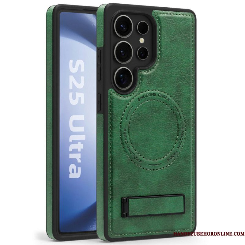 Hoesje Samsung Galaxy S25 Ultra 5g Leerlook Compatibel Met Magsafe