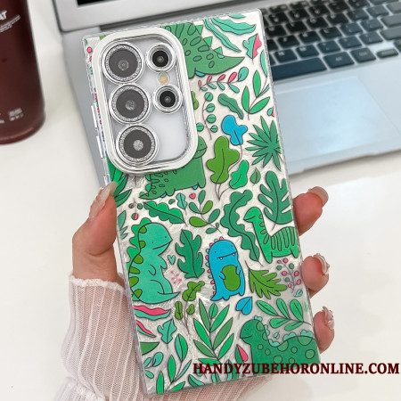Hoesje Samsung Galaxy S25 Ultra 5g Leuke Dinosaurussen Met Lensbeschermer