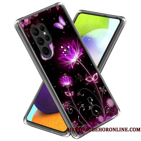 Hoesje Samsung Galaxy S25 Ultra 5g Roze Lotus Bescherming Hoesje