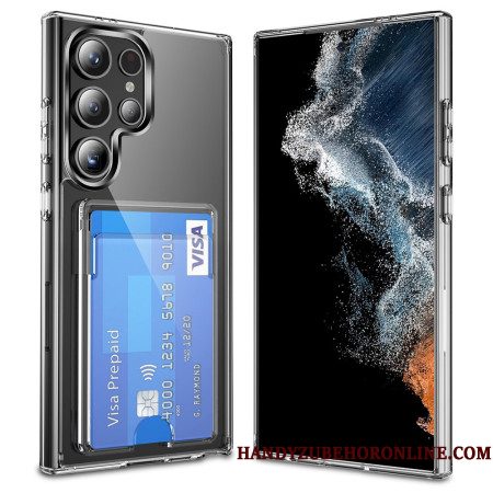 Hoesje Samsung Galaxy S25 Ultra 5g Transparant Met Kaarthouder