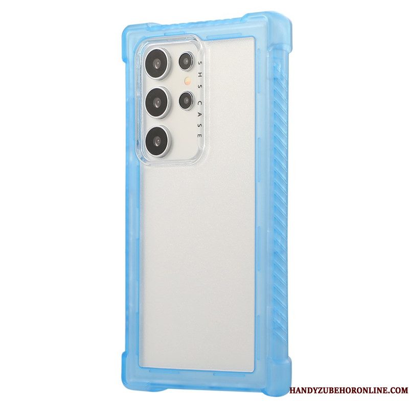 Hoesje Samsung Galaxy S25 Ultra 5g Versterkt Siliconen Frame Bescherming Hoesje