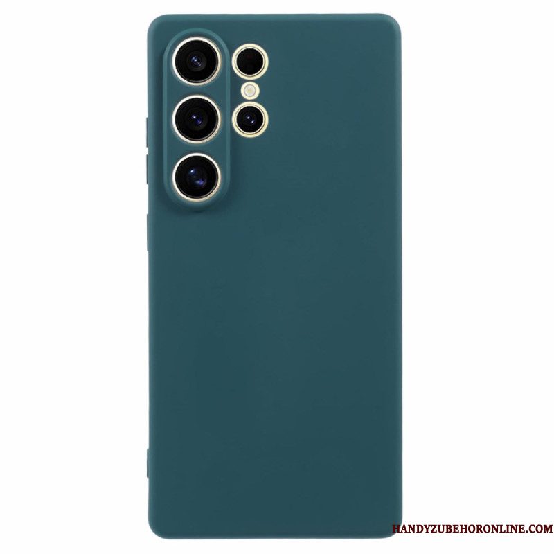 Hoesje Samsung Galaxy S25 Ultra 5g Zijdezacht Siliconen Bescherming Hoesje