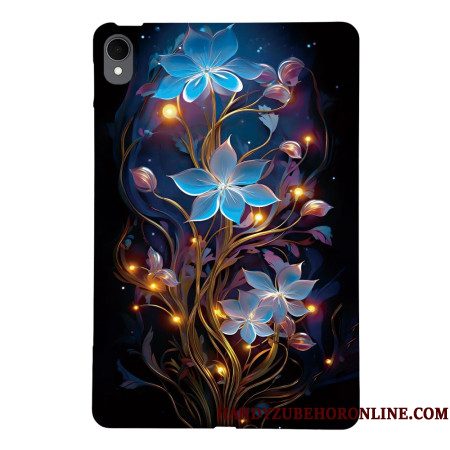 Hoesje Samsung Galaxy Tab S11 Blauwe Bloemen