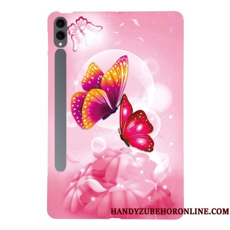 Hoesje Samsung Galaxy Tab S11 Ultra Roze Vlinders Bescherming Hoesje