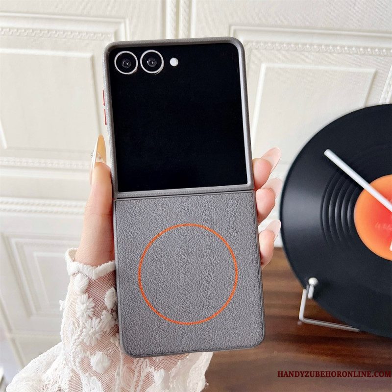 Hoesje Samsung Galaxy Z Flip 7 Compatibel Met Magsafe Orange Ring