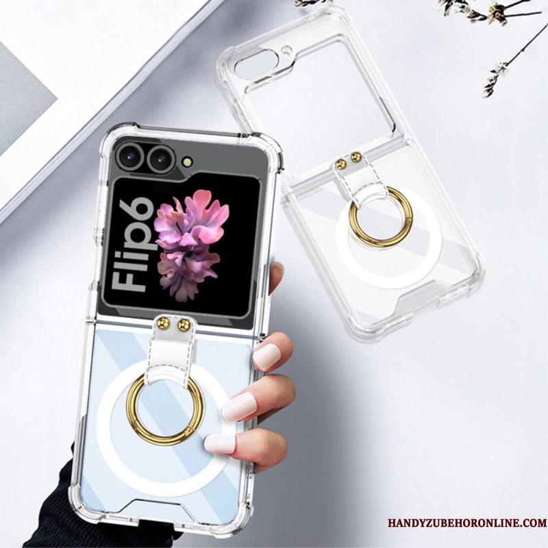 Hoesje Samsung Galaxy Z Flip 7 Fe Met Ringhouder En Magnetische Bevestiging Gkk