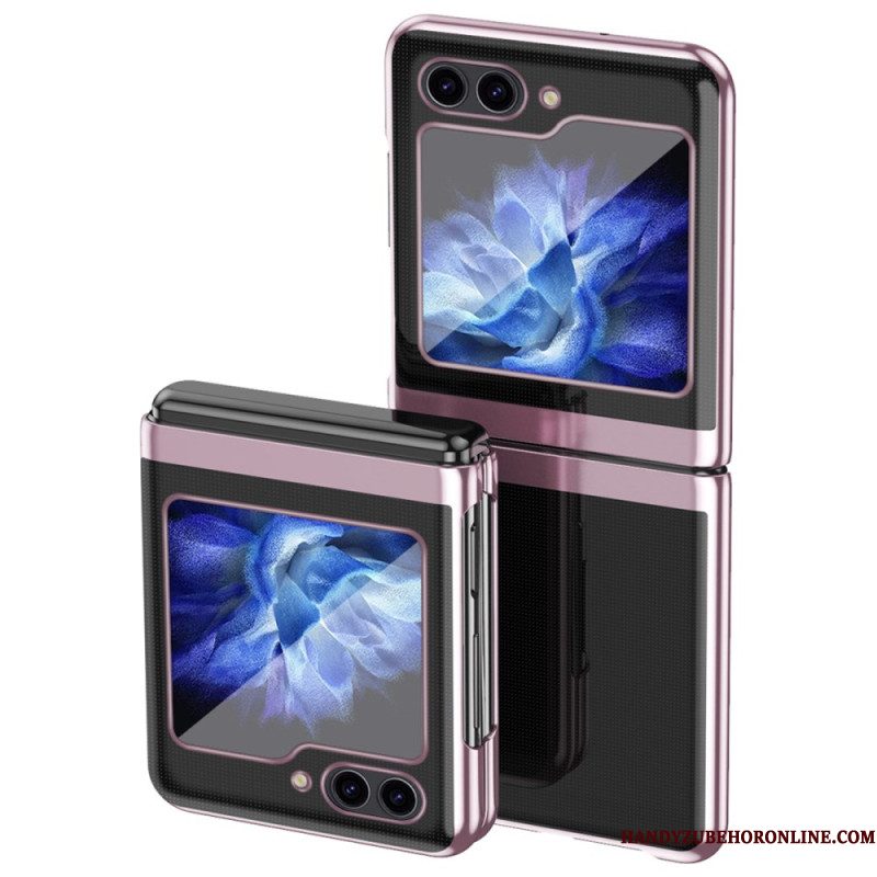 Hoesje Samsung Galaxy Z Flip 7 Fe Transparant Design En Metallic Effect