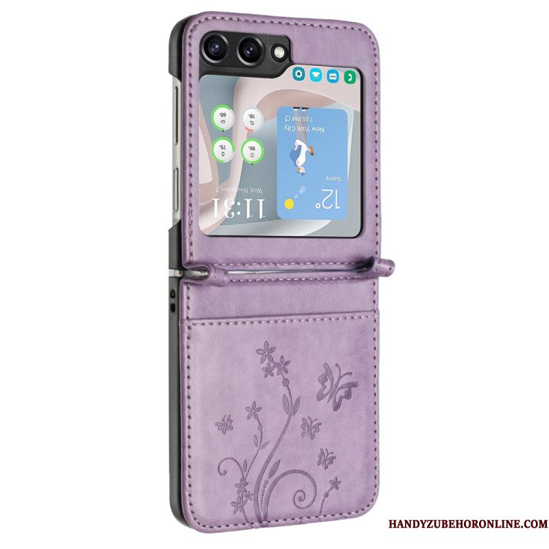 Hoesje Samsung Galaxy Z Flip 7 Fe Vlinders En Bloemen