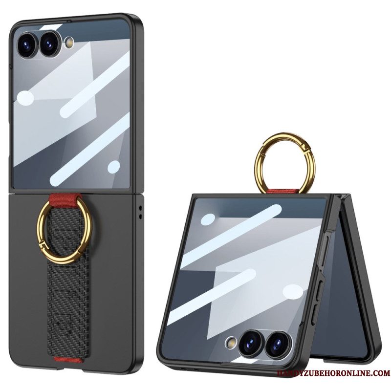 Hoesje Samsung Galaxy Z Flip 7 Gkk Polsbandje En Schermbeschermer Bescherming Hoesje