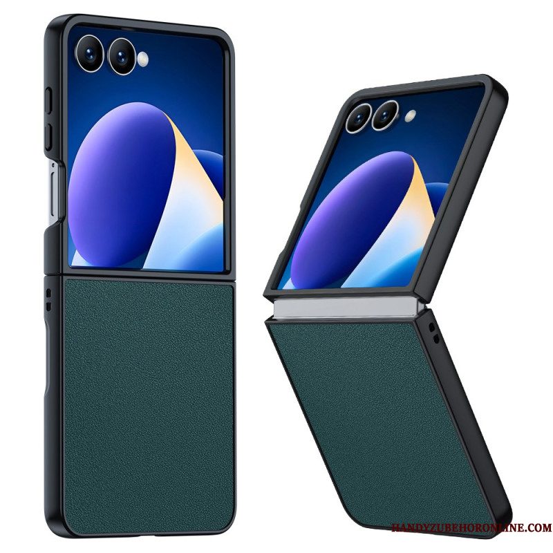 Hoesje Samsung Galaxy Z Flip 7 Lederlook Bescherming Hoesje