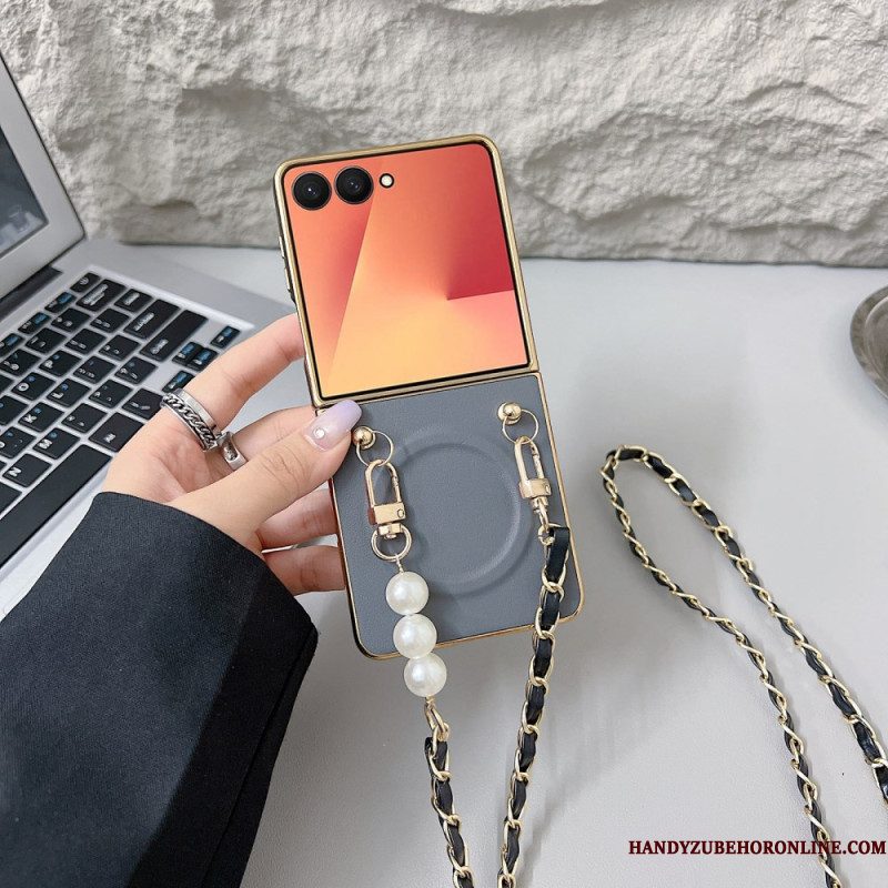 Hoesje Samsung Galaxy Z Flip 7 Magnetische Bedelriem