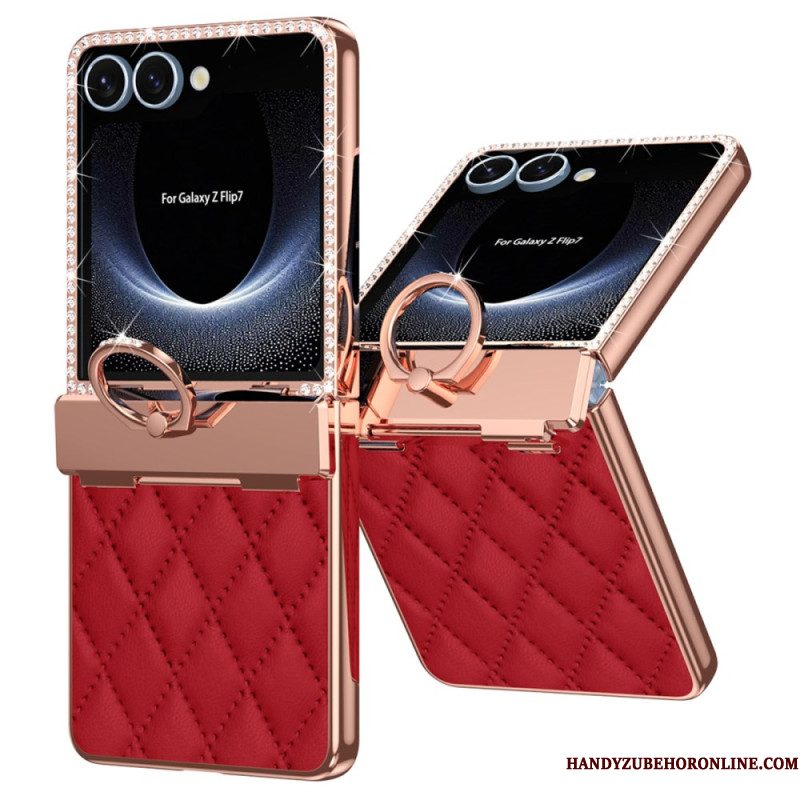 Hoesje Samsung Galaxy Z Flip 7 Ringhouder En Strassversiering