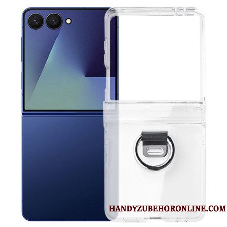 Hoesje Samsung Galaxy Z Flip 7 Transparant Met Ringhouder