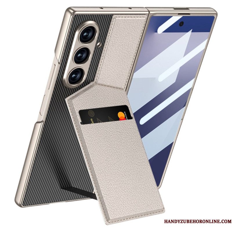 Hoesje Samsung Galaxy Z Fold 7 Geïntegreerde Kaarthouder Bescherming Hoesje