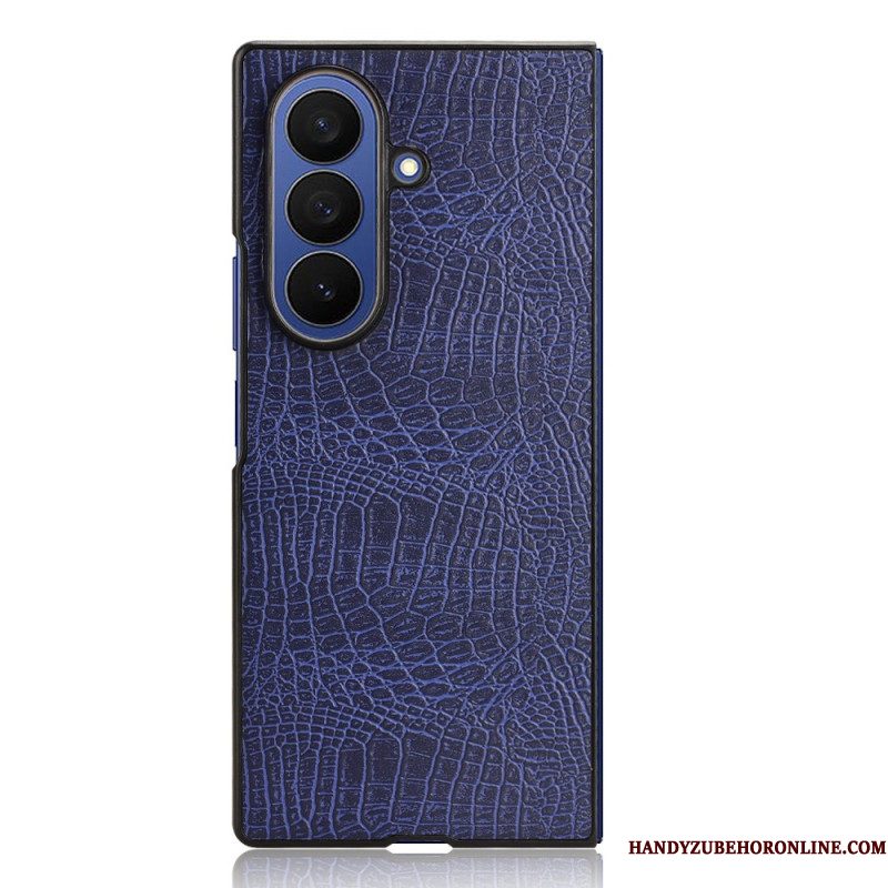 Hoesje Samsung Galaxy Z Fold 7 Krokodillenleerlook Bescherming Hoesje