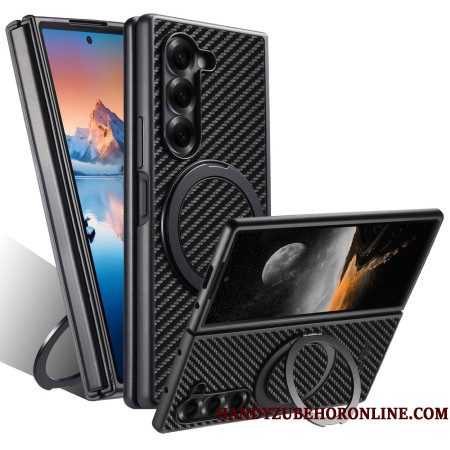 Hoesje Samsung Galaxy Z Fold 7 Magnetisch Scharnier Met Suteni Ringhouder