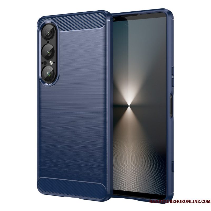 Hoesje Sony Xperia 1 Vii Geborsteld Koolstofvezel
